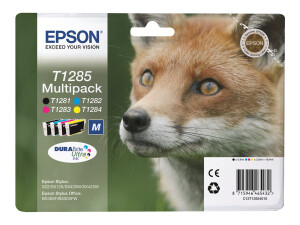 Epson T1285 Multipack - 4er-Pack - Schwarz, Gelb, Cyan,...