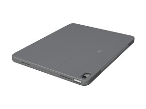 Logitech Combo Touch - Tastatur und Foliohülle - mit Trackpad - hintergrundbeleuchtet - Apple Smart connector - QWERTY - GB - Oxford Gray - für Apple 13-inch iPad Air (M2, M3)
