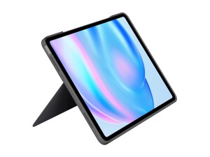 Logitech Combo Touch - Tastatur und Foliohülle - mit Trackpad - hintergrundbeleuchtet - Apple Smart connector - QWERTY - GB - Oxford Gray - für Apple 13-inch iPad Air (M2, M3)