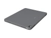 Logitech Combo Touch - Tastatur und Foliohülle - mit Trackpad - hintergrundbeleuchtet - Apple Smart connector - QWERTY - GB - Oxford Gray - für Apple 13-inch iPad Air (M2, M3)
