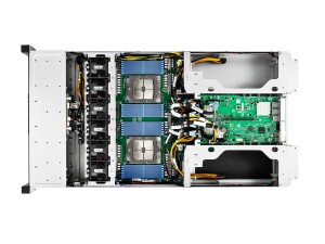 MiTAC B8261T85E8HR-2T-N - Server - Rack-Montage - 2U - zweiweg - keine CPU - NVMe - Hot-Swap 6.4 cm (2.5")