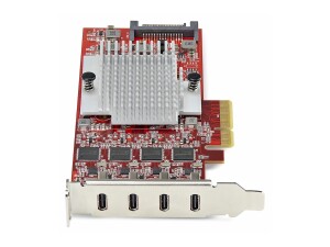 StarTech.com 4-Port USB Type-C PCIe Card, USB-C 10Gb, 4x Controllers, TAA