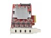 StarTech.com 4-Port USB Type-C PCIe Card, USB-C 10Gb, 4x Controllers, TAA