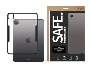 PanzerGlass SAFE. by PanzerGlass - Hintere Abdeckung für Tablet - selbstheilendes TPU - durchsichtig, Schwarz - für Apple 11-inch iPad Pro (1. Generation, 2. Generation, 3. Generation, 4. Generation)