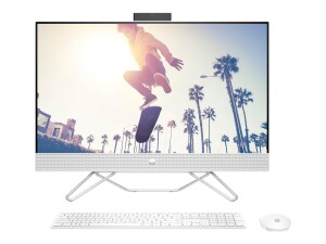 HP 24-cb1103ng - All-in-One (Komplettlösung) - Core i3 1215U - RAM 8 GB - SSD 256 GB - NVMe - UHD Graphics - 1GbE - WLAN: 802.11a/b/g/n/ac, Bluetooth 5.0 - FreeDOS - Monitor: LED 60.5 cm (23.8")