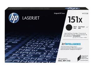 HP 151X - Hohe Ergiebigkeit - Schwarz - original -...