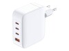 D-Link DCF-141 - Netzteil - GaN - 140 Watt - 5 A - Power Delivery 3.1, QC 4.0 - 4 Ausgabeanschlussstellen (3 x USB-C, USB Typ A)