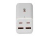Lindy Netzteil - 100 Watt - 5 A - Power Delivery 3.0 + PPS, GaNFast - 4 Ausgabeanschlussstellen (2 x USB-C, 2 x USB)