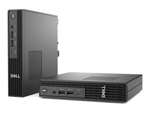 Dell Pro Micro Plus QBM1250 - Micro - Core Ultra 5 235 / 3.4 GHz - RAM 16 GB - SSD 512 GB - NVMe, TLC - Intel Graphics - 1GbE, Bluetooth, Wi-Fi 6E - WLAN: Bluetooth, 802.11a/b/g/n/ac/ax (Wi-Fi 6E)