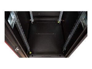 ROLINE Basic - Schrank Netzwerkschrank - Glas Tür, 600x800 BxT - RAL 9005, Jet Black - 32U - 48.3 cm (19")