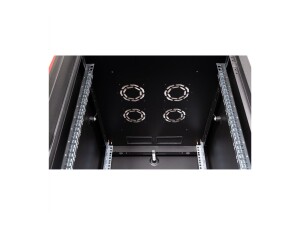 ROLINE Basic - Schrank Netzwerkschrank - Glas Tür, 600x800 BxT - RAL 9005, Jet Black - 32U - 48.3 cm (19")