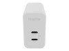 mophie speedport 67 - Netzteil - 67 Watt - Fast Charge, PD - 2 Ausgabeanschlussstellen (24 pin USB-C)