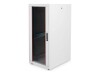 Equip Basic Flex Line - Schrank Netzwerkschrank - 600x800 mm, mit Glastür, abnehmbare und abschließbare Paneele, montiert - freistehend - Hellgrau, RAL 7035 - 26U - 48.3 cm (19")
