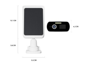 Hombli Solar Cam - Netzwerk-Überwachungskamera - Bullet - Außenbereich - wasserfest - Farbe (Tag&Nacht)