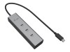 i-tec Hub - metal, 8K video, 85W - 1 x USB-C 3.2 Gen 1 + 1 x USB-C 3.2 Gen 1 (Spannungsversorgung)