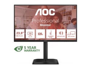 AOC 24E4CV - LED-Monitor - 61 cm (24") (23.8"...