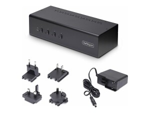 StarTech.com 4-Port Dual-Monitor DisplayPort KVM Switch,...