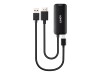Lindy Videoadapter - HDMI, USB-C (nur Spannung) zu 24 pin USB-C weiblich - 20 cm - Schwarz - unterstützt 4K 60 Hz (3840 x 2160)