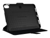 Urban Armor Gear UAG Rugged Case for iPad 10.9 (10th Gen, 2022) - Scout Folio Black - Bildschirmschutz für Tablet - Thermoplastisches Polyurethan (TPU)