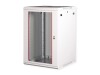 ROLINE Basic Plus - Gehäuse Netzwerkschrank - 600x600 BxT - geeignet für Wandmontage - RAL 7035, Hellgrau - 18U - 48.3 cm (19")