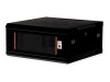 ROLINE Basic Plus - Gehäuse Netzwerkschrank - 600x600 BxT - geeignet für Wandmontage - Jet Black, RAL 9005 - 4U - 48.3 cm (19")
