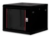 ROLINE Basic Plus - Gehäuse Netzwerkschrank - 600x600 BxT - geeignet für Wandmontage - Jet Black, RAL 9005 - 9U - 48.3 cm (19")