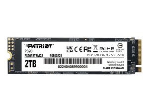 PATRIOT P320 - SSD - 2 TB - intern - M.2 2280 - PCIe 3.0...