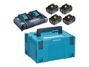 Makita LXT - Batterieladegerät + Batterie 4 x