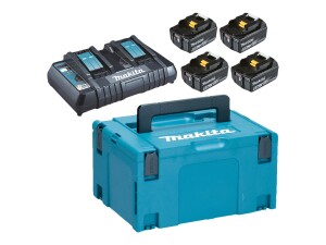 Makita LXT - Batterieladegerät + Batterie 4 x