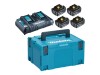 Makita LXT - Batterieladegerät + Batterie 4 x