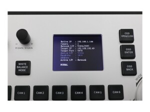PTZOptics CCTV-Kamerafernbedienung - Anzeige