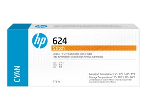 HP 624 - 775 ml - Cyan - original - Tintenpatrone