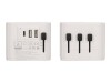 2-power Netzteil - 15 Watt - 3 A - 3 Ausgabeanschlussstellen (2 x USB, 24 pin USB-C)