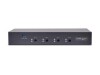 StarTech.com 4-Port KM Switch with Mouse Roaming, USB Switch for Keyboard/Mouse, 3.5mm and USB Audio, Peripheral Sharing for 4 Computers, USB 3.0 Switcher, TAA Compliant - Hotkey/Pushbutton Switching (P4A20132-KM-SWITCH)