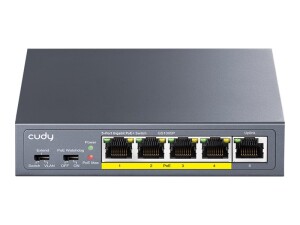 CUDY GS1005P - 2.0 - Switch - 5 x 10/100/1000 (4 PoE)
