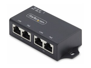 StarTech.com 2-Port Gigabit PoE+ Injector, PoE/PoE+...