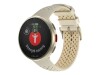 POLAR Pacer Pro - Intelligente Uhr mit Band - Silikon - beige - Bandgröße: S/L - Anzeige 3 cm (1.2")