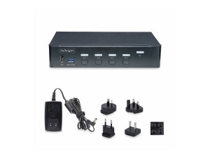 StarTech.com 4-Port DisplayPort KVM Switch, 4K 60Hz, TAA...