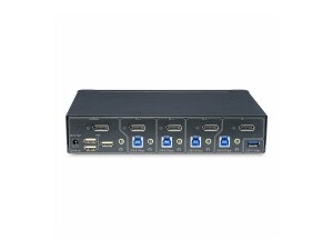 StarTech.com 4-Port DisplayPort KVM Switch, 4K 60Hz, TAA Compliant