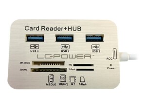 LC-Power LC-HUB-C-CR - Hub - 3 x SuperSpeed USB 3.0