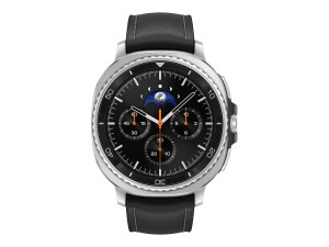 Samsung Galaxy Watch8 Classic - 46 mm - intelligente Uhr mit hybrid band - Hybrid-Eco-Leder - Bandgröße: S/M/L - Anzeige 3.4 cm (1.34")