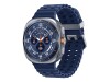 Samsung Galaxy Watch Ultra - 47 mm - Titanium Blue - intelligente Uhr mit Marineband - Gummi - Blau - Bandgröße: S/M/L - Anzeige 3.73 cm (1.5")