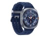 Samsung Galaxy Watch Ultra - 47 mm - Titanium Blue - intelligente Uhr mit Marineband - Gummi - Blau - Bandgröße: S/M/L - Anzeige 3.73 cm (1.5")
