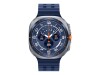 Samsung Galaxy Watch Ultra - 47 mm - Titanium Blue - intelligente Uhr mit Marineband - Gummi - Blau - Bandgröße: S/M/L - Anzeige 3.73 cm (1.5")