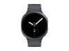 Samsung Galaxy Watch8 - 44 mm - Carbon-Schwarz - intelligente Uhr mit Sportband - Gummi - Graphit - Bandgröße: M/L - Anzeige 3.7 cm (1.47")