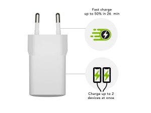 dbramante1928 re-charge - Netzteil - 25 Watt - 2 Ausgabeanschlussstellen (24 pin USB-C, USB)