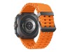 Samsung Galaxy Watch Ultra - 47 mm - titanfarben grau - intelligente Uhr mit Marineband - Gummi - Orange - Bandgröße: S/M/L - Anzeige 3.73 cm (1.5")