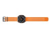 Samsung Galaxy Watch Ultra - 47 mm - titanfarben grau - intelligente Uhr mit Marineband - Gummi - Orange - Bandgröße: S/M/L - Anzeige 3.73 cm (1.5")