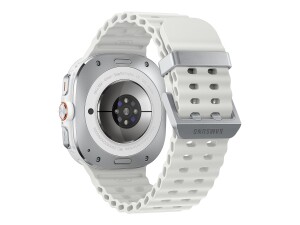 Samsung Galaxy Watch Ultra - 47 mm - Titanweiß - intelligente Uhr mit Marineband - Gummi - weiß - Bandgröße: S/M/L - Anzeige 3.73 cm (1.5")