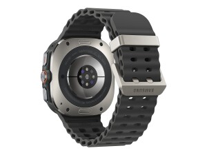 Samsung Galaxy Watch Ultra - 47 mm - titanium silver - intelligente Uhr mit Marineband - Gummi - Dark Gray - Bandgröße: S/M/L - Anzeige 3.73 cm (1.5")